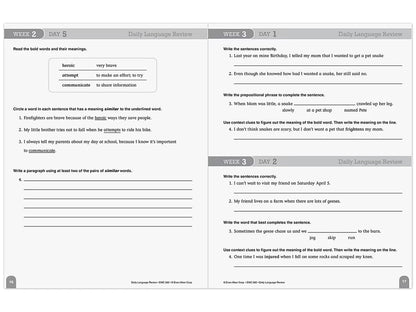 Daily Language Review Workbook - Gr. 4 - US 8222