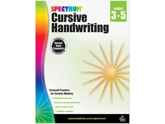 Spectrum® Cursive Handwriting Workbook - US 9884