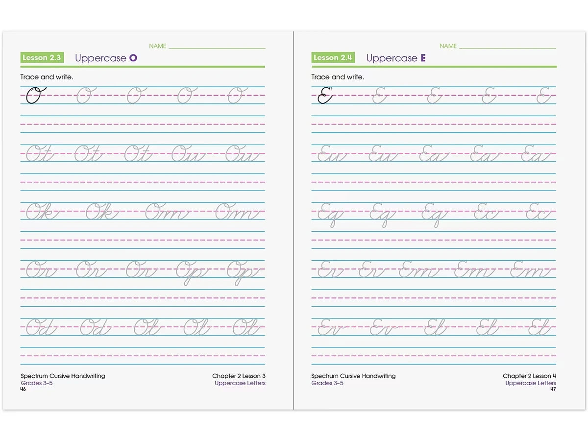 Spectrum® Cursive Handwriting Workbook - US 9884