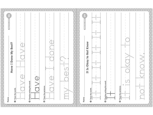 Handwriting Practice Workbook - K-Gr. 1 - US 8886