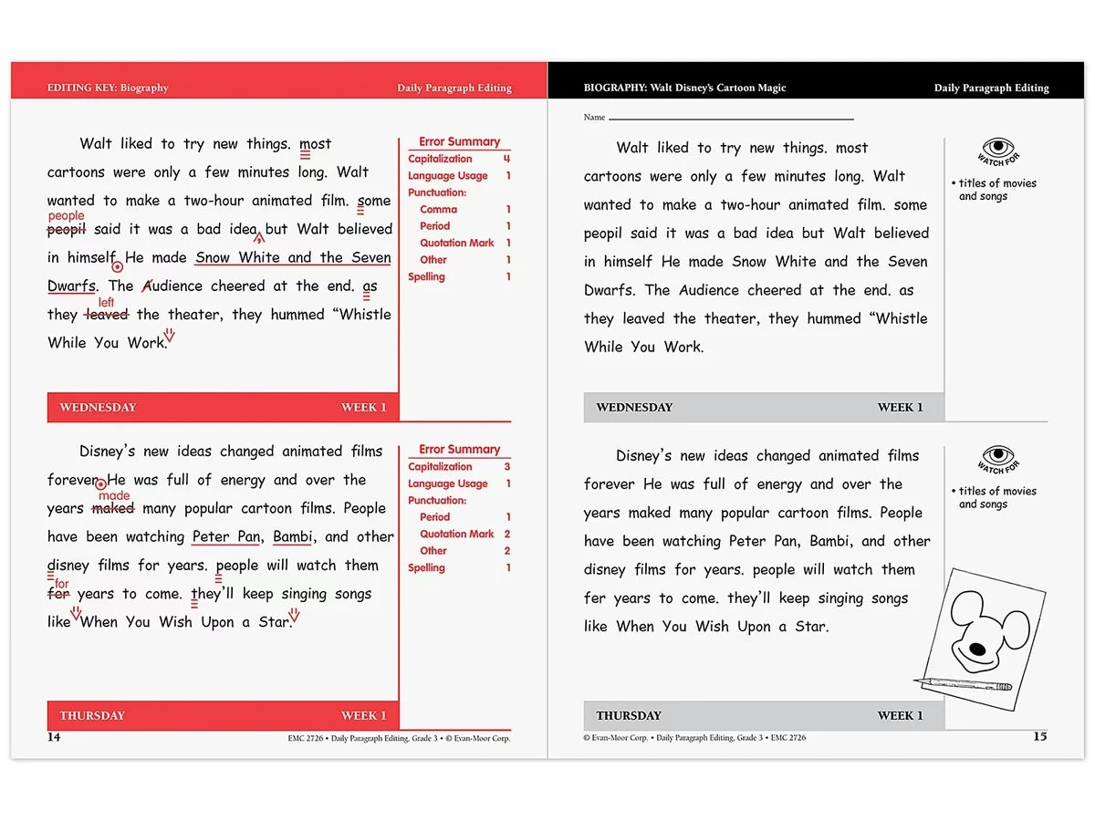 Daily Paragraph Editing Workbook - Gr. 3 - US 6747