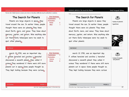 Daily Paragraph Editing Workbook - Gr. 3 - US 6747