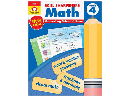 Math Skill Sharpeners Workbook - Gr. 4 - US 8646