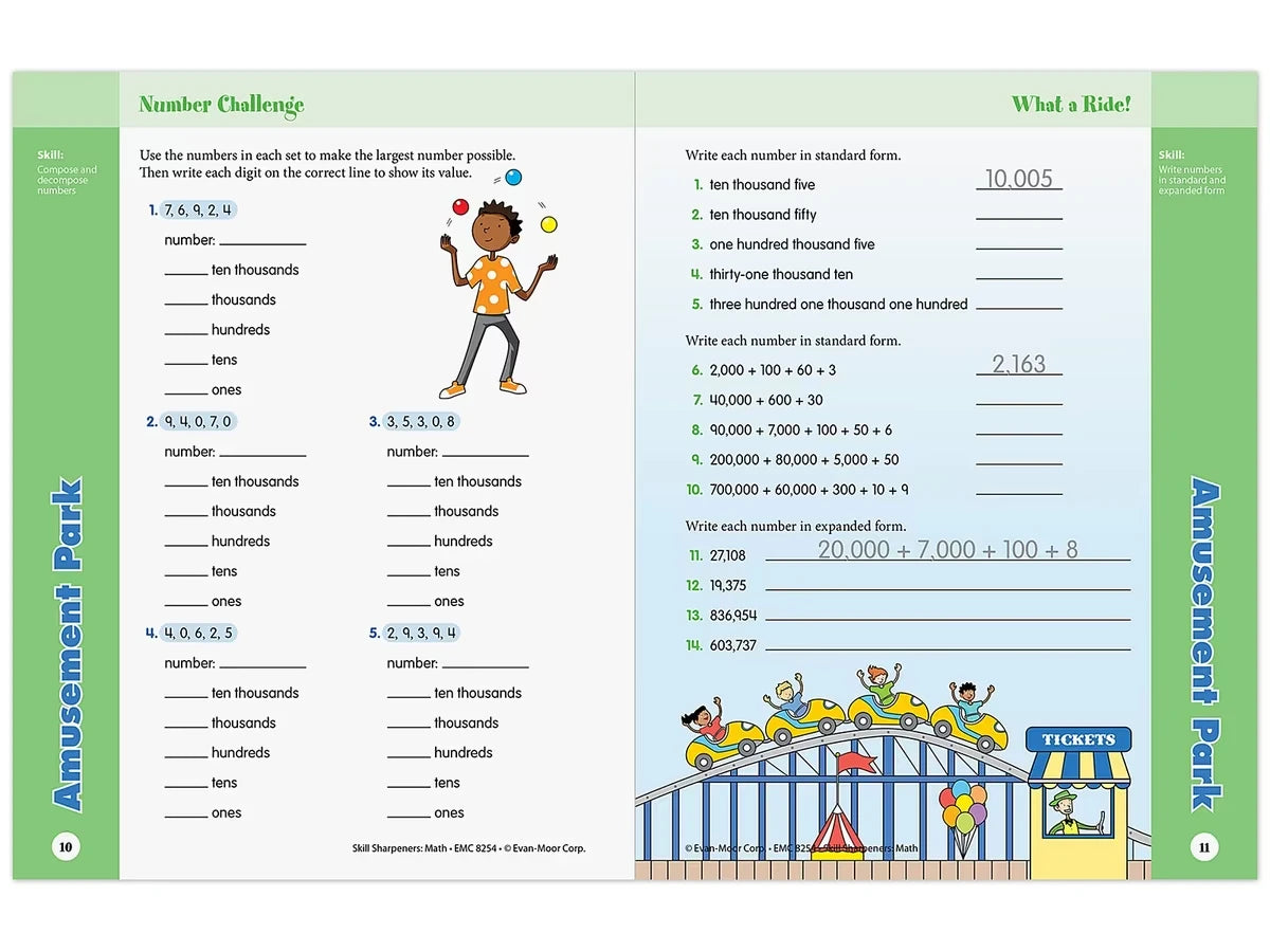Math Skill Sharpeners Workbook - Gr. 4 - US 8646