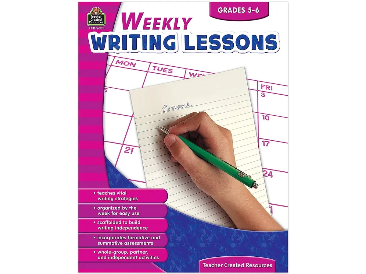 Weekly Writing Lessons Workbook - Gr. 5-6 - US 4695