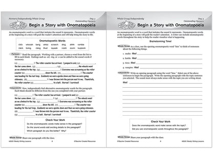 Weekly Writing Lessons Workbook - Gr. 5-6 - US 4695