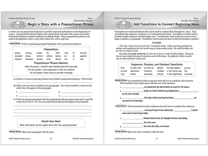 Weekly Writing Lessons Workbook - Gr. 5-6 - US 4695