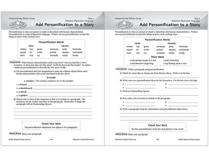 Weekly Writing Lessons Workbook - Gr. 5-6 - US 4695