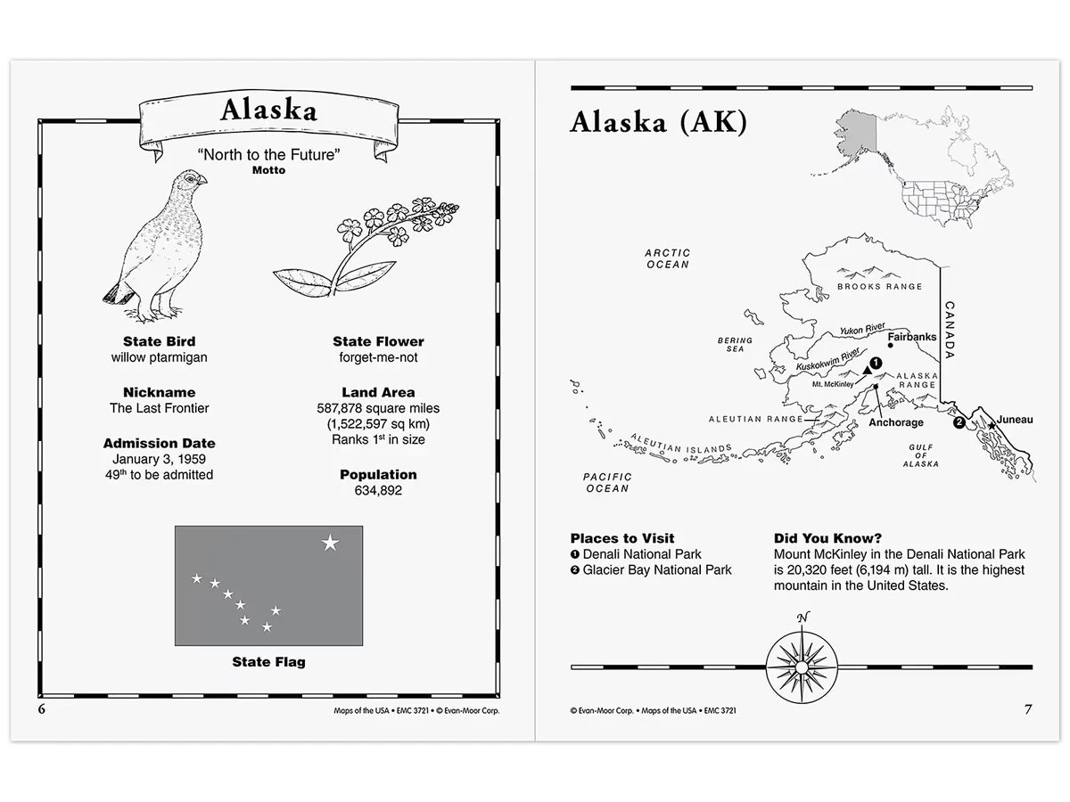 Maps of the USA Workbook - US 4433
