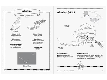 Maps of the USA Workbook - US 4433