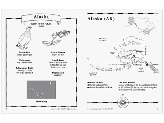 Maps of the USA Workbook - US 4433