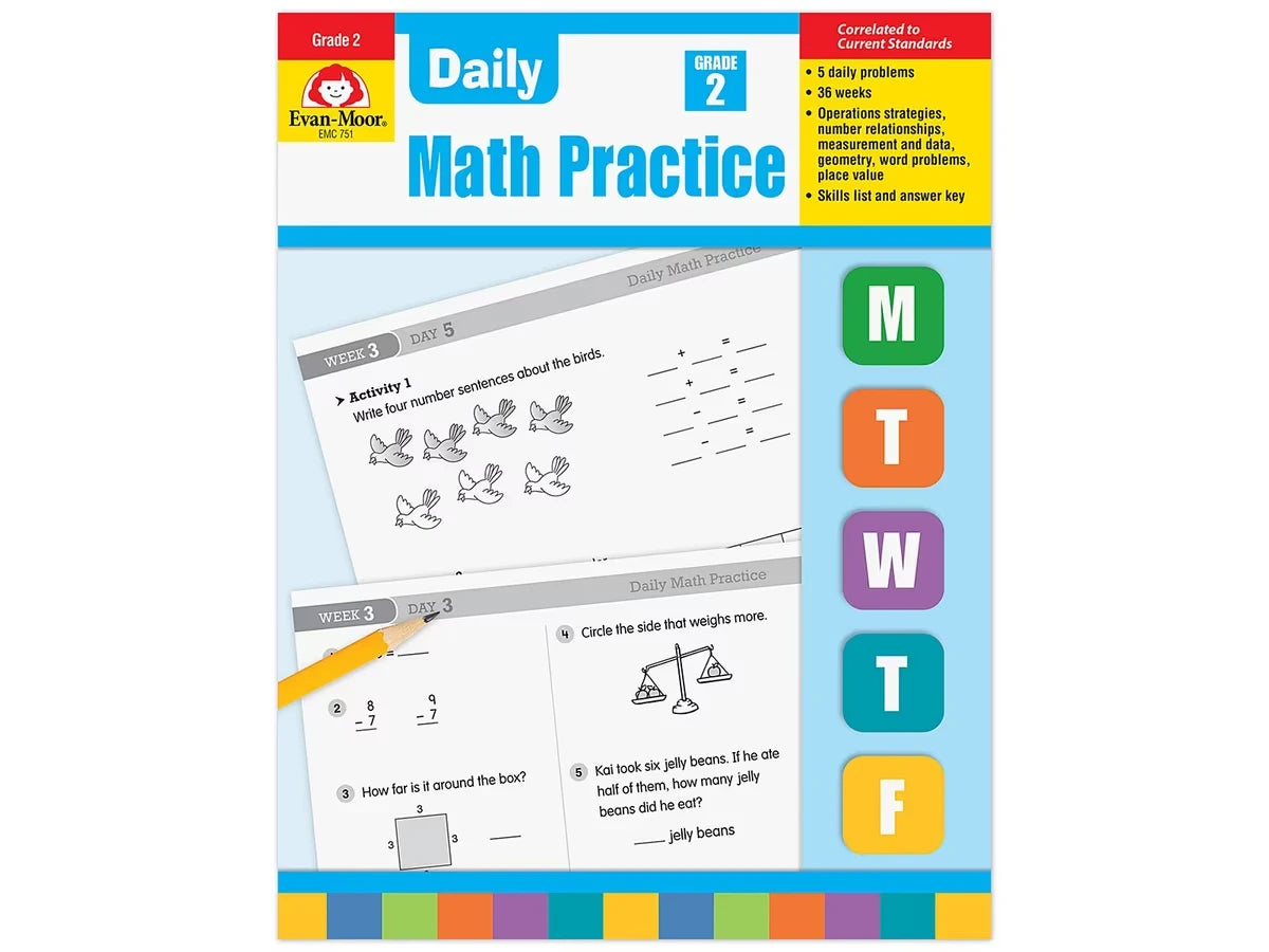 Daily Math Practice Workbook - Gr. 2 - US 9835