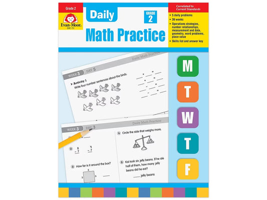 Daily Math Practice Workbook - Gr. 2 - US 9835