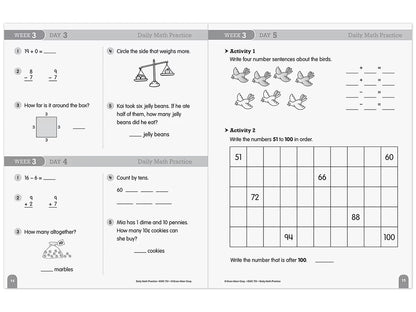 Daily Math Practice Workbook - Gr. 2 - US 9835