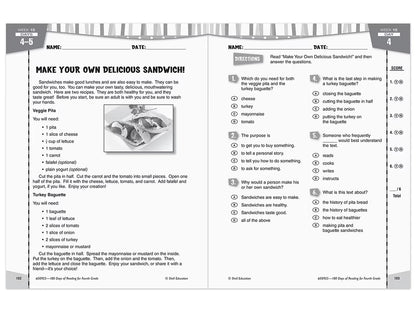 180 Days of Reading Workbook - Gr. 4 - US 8641