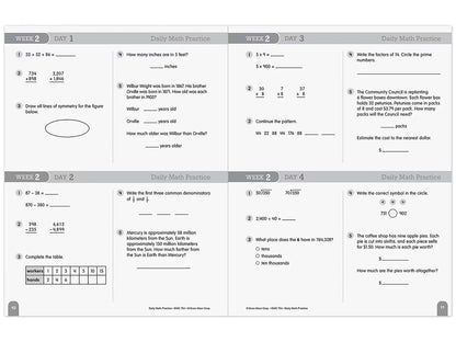 Daily Math Practice Workbook - Gr. 5 - US 1999