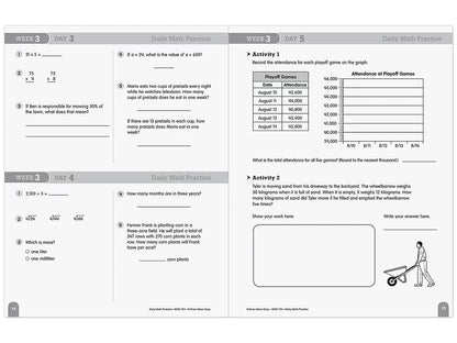 Daily Math Practice Workbook - Gr. 5 - US 1999
