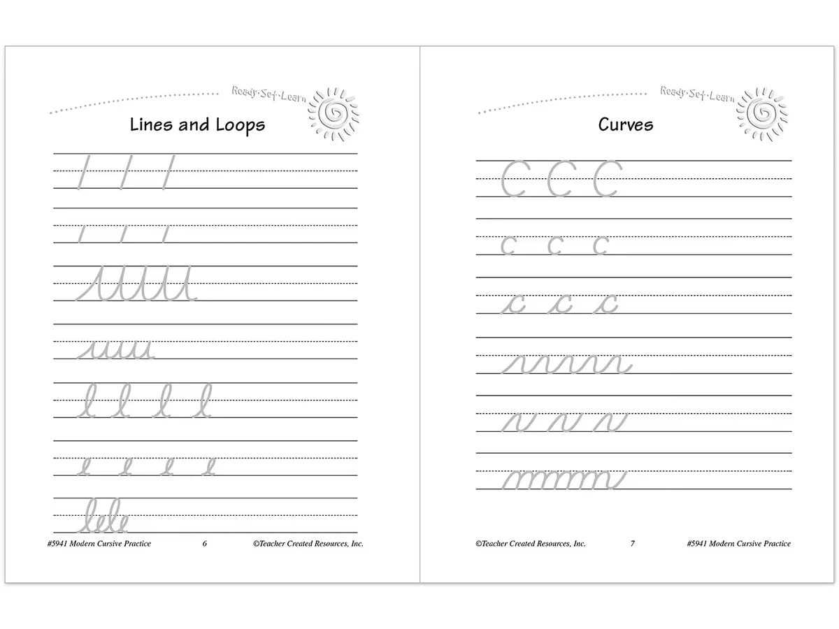 Modern Cursive Writing Practice Workbook - US 5260