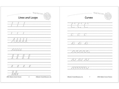 Modern Cursive Writing Practice Workbook - US 5260