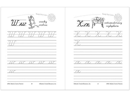 Modern Cursive Writing Practice Workbook - US 5260