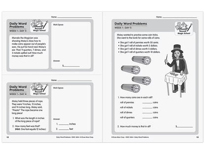 Daily Word Problems Workbook - Gr. 4 - US 2004