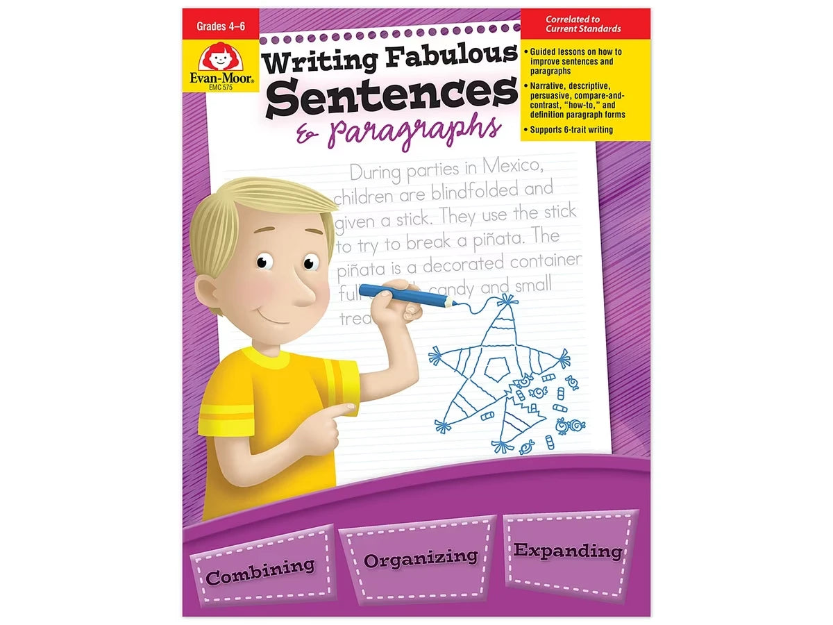 Writing Fabulous Sentences & Paragraphs Workbook - US 7779