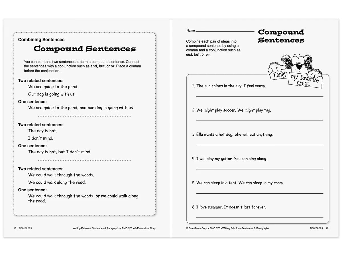 Writing Fabulous Sentences & Paragraphs Workbook - US 7779