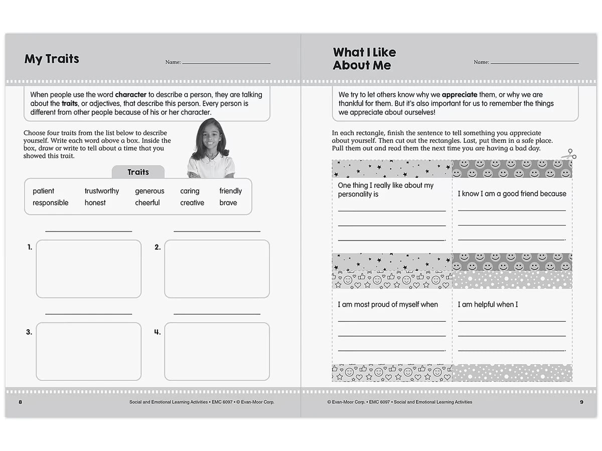 Social and Emotional Learning Activity Workbook - Gr. 3-4 - US 3831