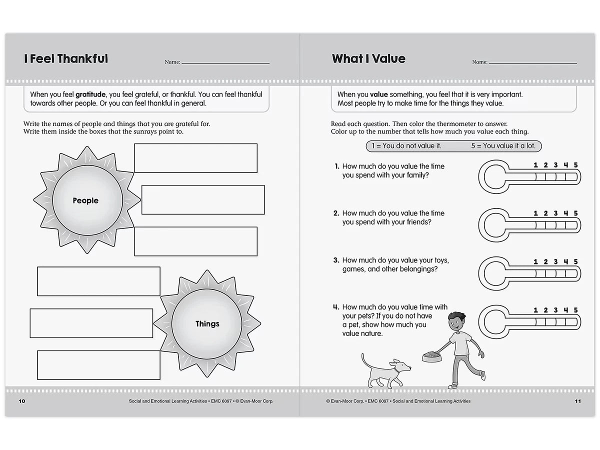 Social and Emotional Learning Activity Workbook - Gr. 3-4 - US 3831