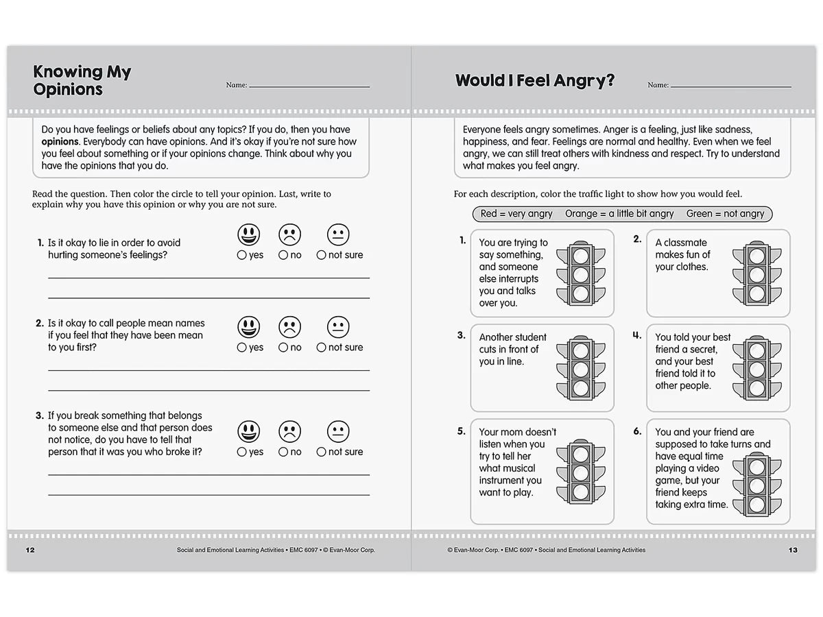 Social and Emotional Learning Activity Workbook - Gr. 3-4 - US 3831