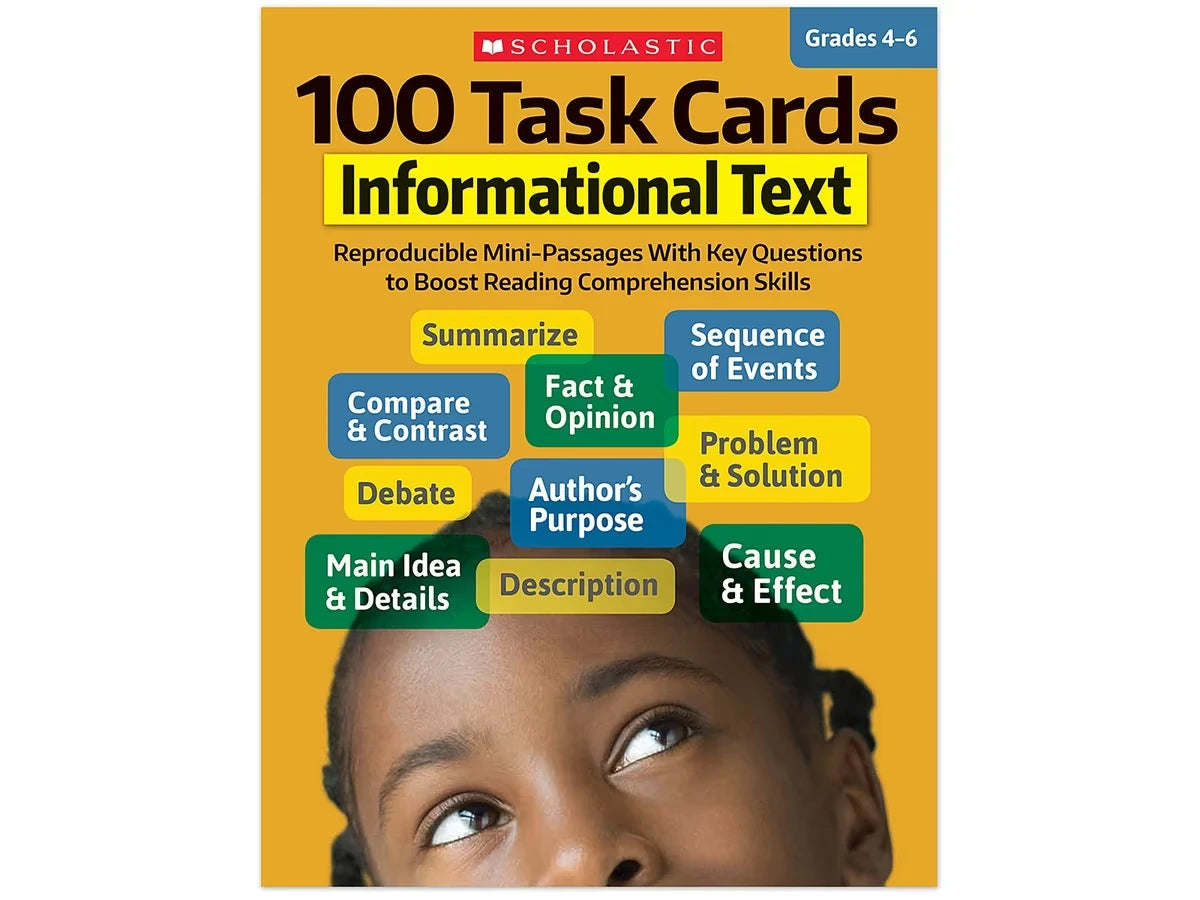 Informational Text 100 Task Cards Workbook - US 8654