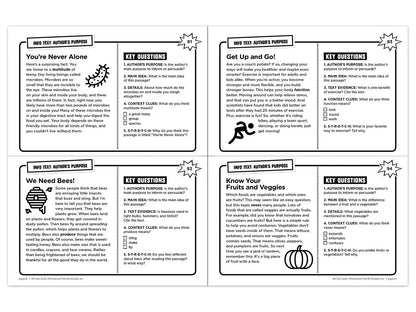 Informational Text 100 Task Cards Workbook - US 8654