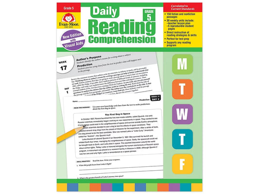 Daily Reading Comprehension Activities Workbook - Gr. 5 - US 3331