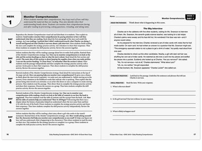 Daily Reading Comprehension Activities Workbook - Gr. 5 - US 3331