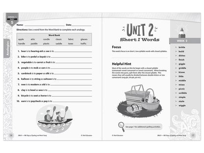 180 Days of Spelling Workbook - Gr. 3 - US 7889