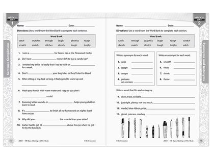 180 Days of Spelling Workbook - Gr. 3 - US 7889