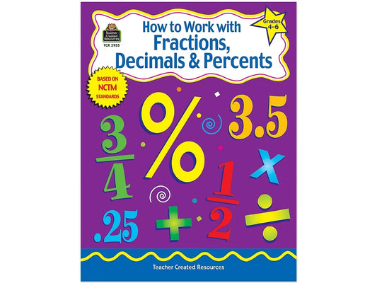 How to Work with Fractions, Decimals & Percents Workbook - US 8973