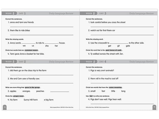 Daily Language Review Workbook - Gr. 2 - US 1901