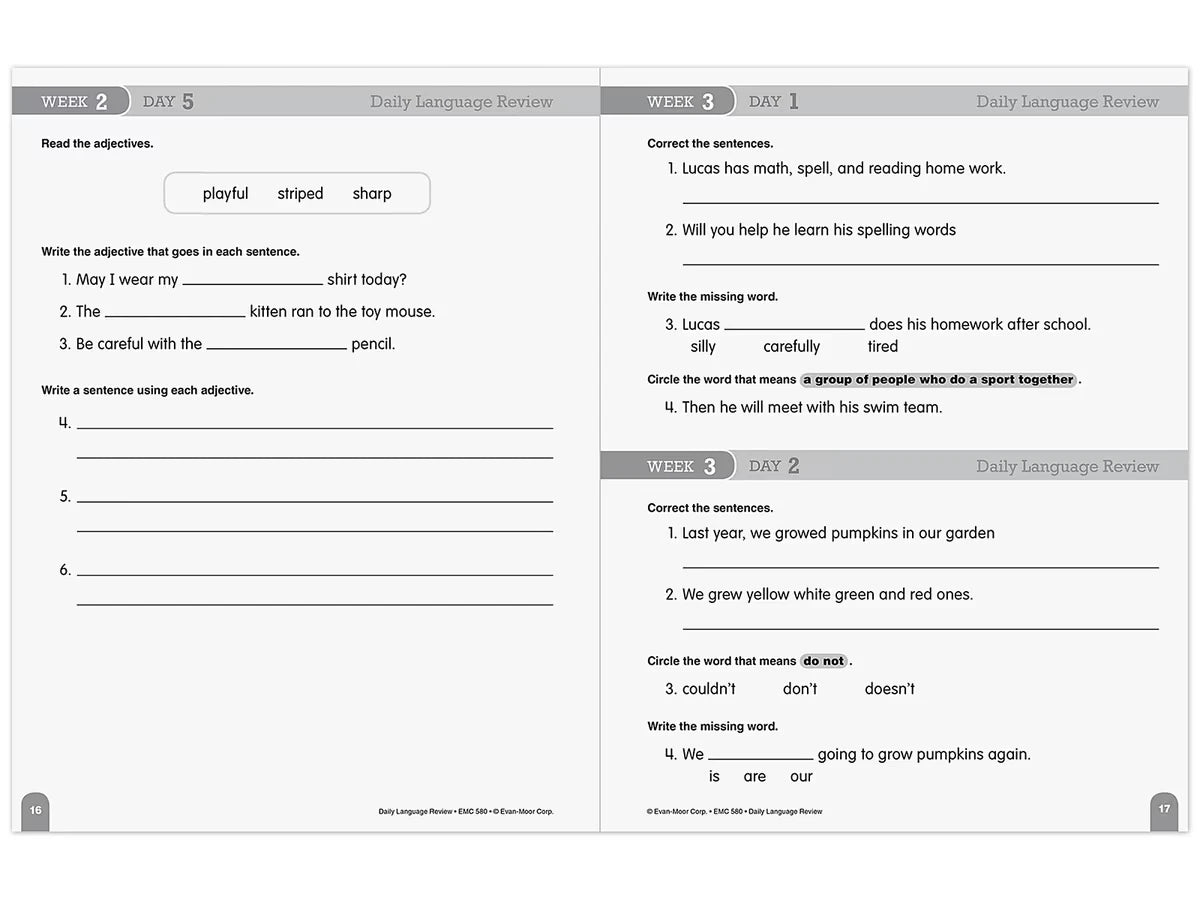 Daily Language Review Workbook - Gr. 2 - US 1901