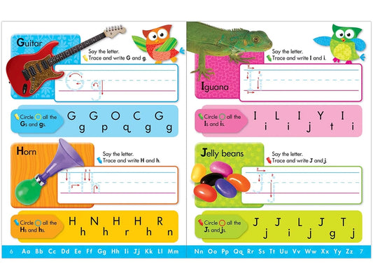 Owl-Stars!® Alphabet Write & Wipe Workbook - US 1488
