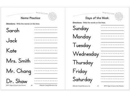 Letter Practice Workbook - US 5956