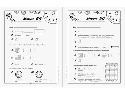 Math Minutes Workbook - Gr. 3 - US 8625
