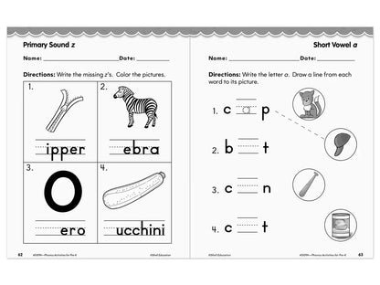 Phonics for Pre-Kindergarten Workbook - US 7605