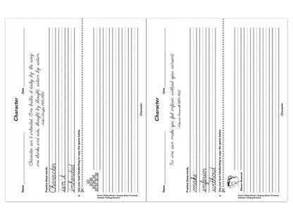 Cursive Writing Practice with Inspiring Quotes Workbook - US 9339