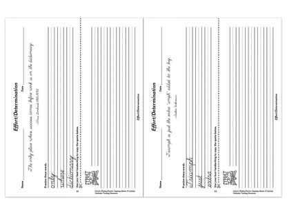 Cursive Writing Practice with Inspiring Quotes Workbook - US 9339
