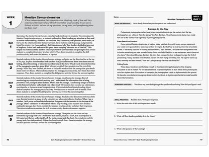 Daily Reading Comprehension Activities Workbook - Gr. 7 - US 9976