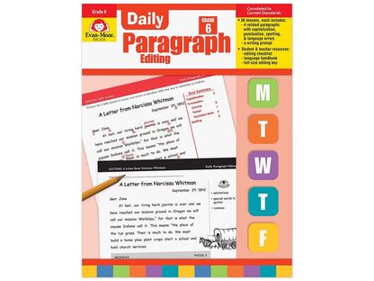 Daily Paragraph Editing Workbook - Gr. 6 - US 7982
