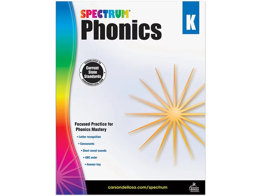 Spectrum® Phonics Workbook - Kindergarten - US 1433