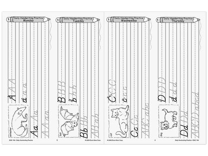 Modern Manuscript Daily Handwriting Practice Workbook - US 8044