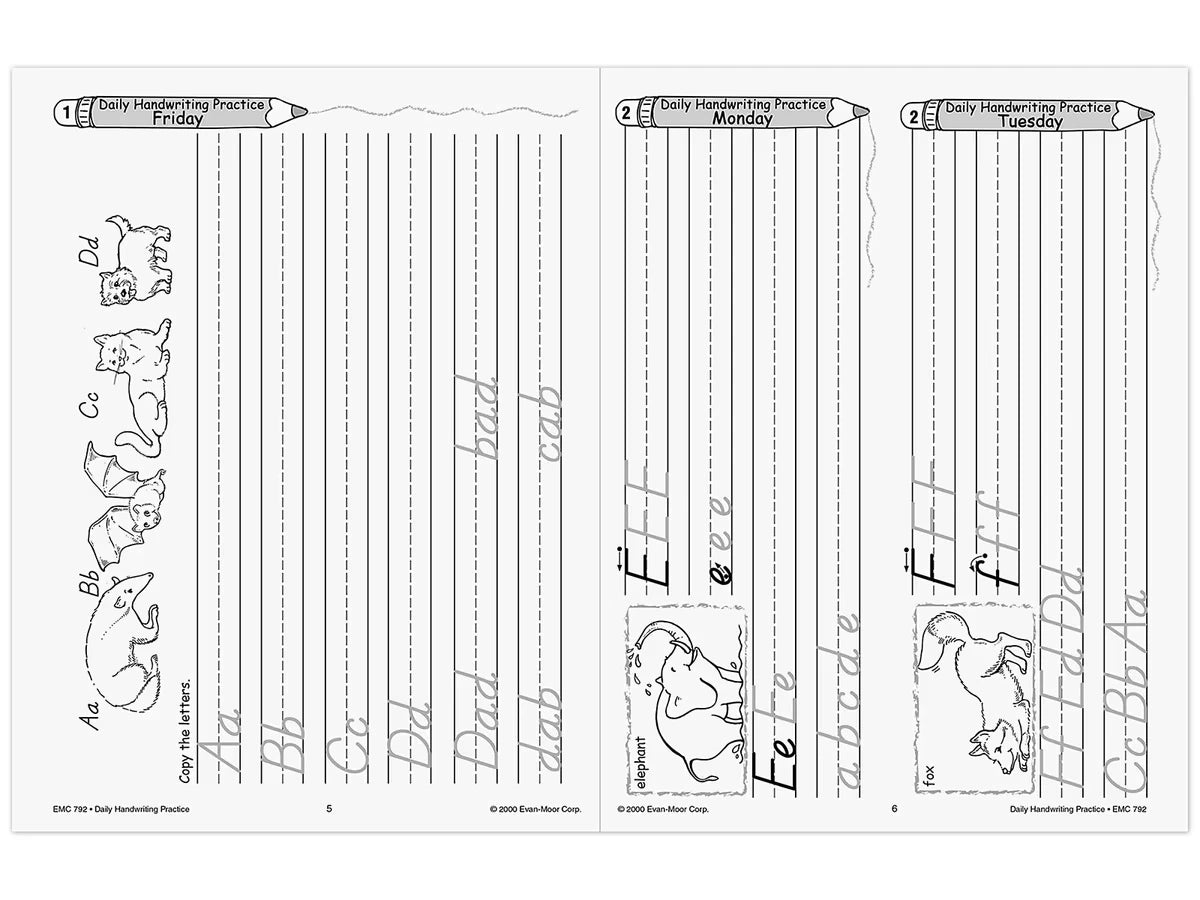 Modern Manuscript Daily Handwriting Practice Workbook - US 8044